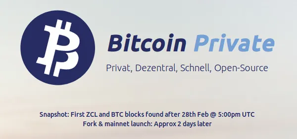 Bitcoin Private (BTCP) Fork: ZClassic und Bitcoin werden zu BTCP