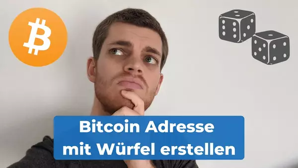 Bitcoin Wallet mit Würfel erstellen