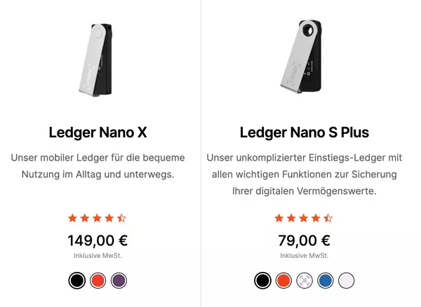 Ledger Nano X vs S Plus