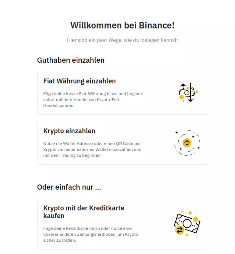 Binance Anmeldung