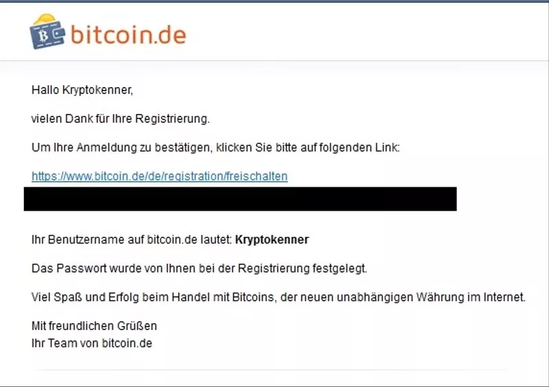 Bitcoin.de Anmeldung