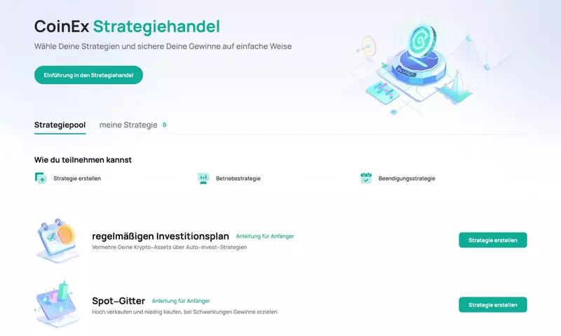 CoinEx Auto-Invest Sparplan