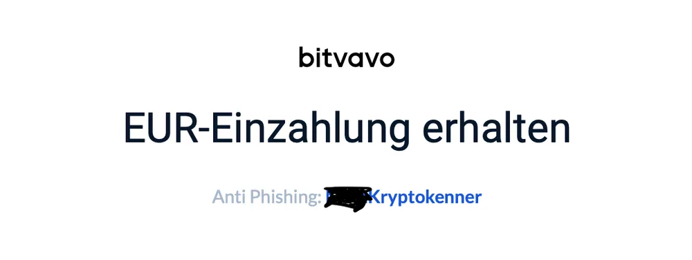 Bitvavo Anti Phishing